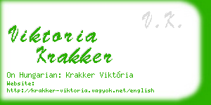viktoria krakker business card
